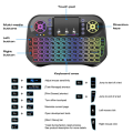 Mini 2.4G Backlight Wireless Bluetooth Keyboard Touchpad