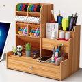Desk Organizer Pen Holder Storage Office Accessories Large Capacity 12 Compartments Pen Holder Multi