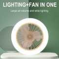 30W 360° Swivel Led Ceiling Light With Built-In Fan With 3 Speed Settings