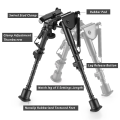 Rifle Bipod 6-9` Swivel Mount Folding Adjustable Height With 22MM Mount Adapter