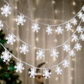 5M White Light Strip Snowflake Fairy String Light Strip