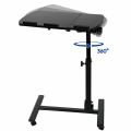 Adjustable Computer Desk Height Adjustable Bedside Table With Wheels Standing Desk For Hospital And