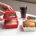 1PC Hamburger Sandwich Box Portable Lunch Lunch Box Preservation Container With Lid Thermos Box