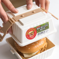 1PC Hamburger Sandwich Box Portable Lunch Lunch Box Preservation Container With Lid Thermos Box