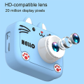 Kids Camera Portable Cartoon Cat Camera Comes with Camera Strap Lanyard and 5 Built-in Games Gift