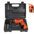 Hand Electric Drill Repair Tool Set USB Cable Rechargeable Combination Kit Toolbox