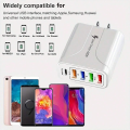 48W Charger USB 5 Port Charger Compatible GaN Technology Fast Charging Charger