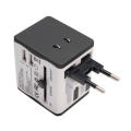 All-In-One Global Travel Adapter Wall Charger Comes With Dual Usb Charging Ports