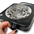Black Knob Electric Stove Electric Cooking Heater 1000W Radiant Stove
