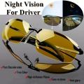 2Pcs Night Vision Glasses Outdoor Sports Half-Frame Sunglasses Driver Anti-Glare Goggles