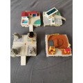 4 Micro Machines travel city sets and toolbox.
