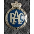 Vintage RAC Royal automobile club badge - different variation.