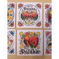 Set of 6 Coasters - Polska