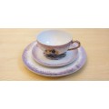 Porcelain Chinese Trio Set - Tea Cup & Saucer, Plate