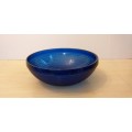 Round Cobalt Blue Glass Bowl
