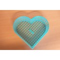 Set of 3 Heart Shaped Plastic Baskets