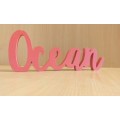 Wooden `Ocean` Sign