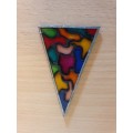 Set of 2 Stained Glass Fridge Magnets