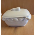 White Lidded Soup Tureen with Spoon