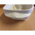 White Lidded Soup Tureen with Spoon