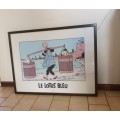 Framed Tintin Print - Le Lotus Bleu