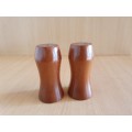 Set of 2 Wooden Salt and Pepper Shakers