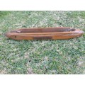 Wooden Boat Shape Display - width 50cm