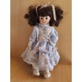 Porcelain Doll - height 40cm. width 15cm