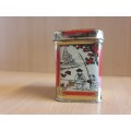 Small Chinese Tea Tin - height 6cm. width 4cm