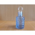 Set of 3 Small Glass Bottles - height 10cm. width 5cm