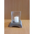Metal & Glass Candle Holder