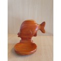 Wooden Fish Shaped Soap Dish