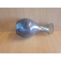 Grey Glass Vase - height 16cm