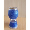 Blue Glass Vase - height 12cm