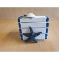 Small Wooden Box with Seashell Detail