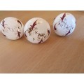 Set of 3 Porcelain Drawer Pull Handles