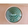 Round Green Lidded Ceramic Serving Bowl - Made in England