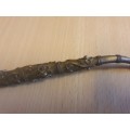 Vintage Oriental Metal Smoking Pipe - 22cm x 4cm