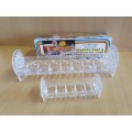 Vintage 2 Piece acrylic cookie tray and toothpick holder