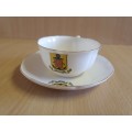 W.H. Goss Crested Porcelain Teacup & Saucer