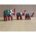 Set of 3 Elephant Figurines