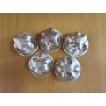 Set of 5 Small Metal Jelly Moulds