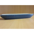 Blue Ceramic Corn on the Cob Dish (23cm x 7cm)