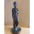 Tall Bronze Female Figurine Statue
