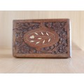 Wooden Jewellery Box (15cm x 10cm height 6cm)