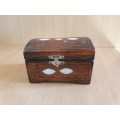 Wooden Jewellery Box (11cm x 8cm height 7cm