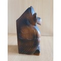 Wooden Owl Figurine Pen Holder (8cm x 7cm. height 16cm)