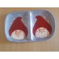 Ceramic Christmas/Santa Platter (31cm x 19cm)