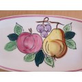 Vintage Fruit Pattern Biscuits Tray/Platter - Made in Japan (27cm x 13cm)