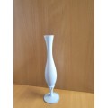 Vintage Blue Glass Vase - height 28cm. width 6cm